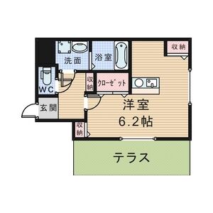 ワンルーム 間取り図