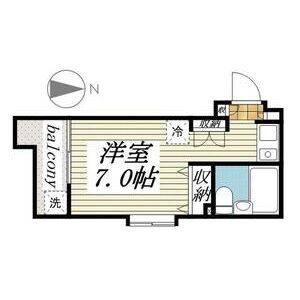ワンルーム 間取り図