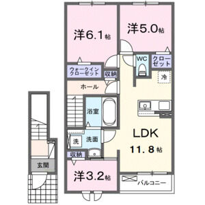 3LDK 間取り図