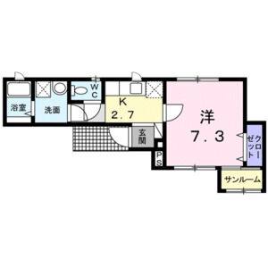 1K 間取り図