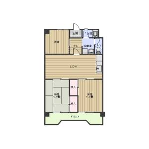 3LDK 間取り図