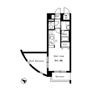 ワンルーム 間取り図