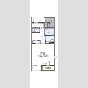 1K 間取り図