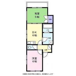 2DK 間取り図