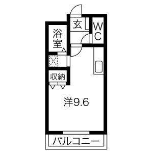 ワンルーム 間取り図