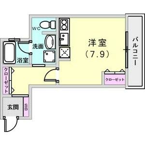 ワンルーム 間取り図