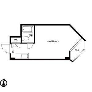 ワンルーム 間取り図