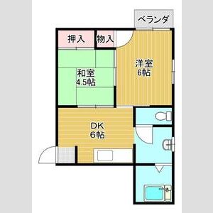 2DK 間取り図
