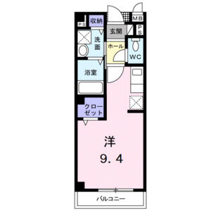 ワンルーム 間取り図