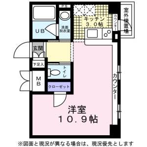 ワンルーム 間取り図