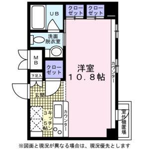ワンルーム 間取り図