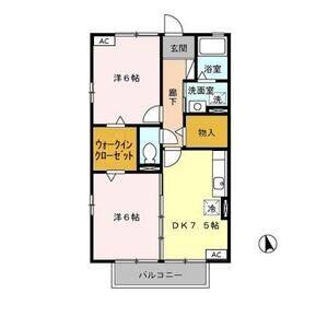 2DK 間取り図