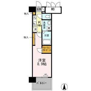 1K 間取り図