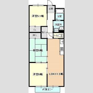 3LDK 間取り図