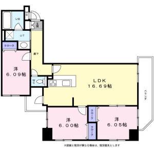 3LDK 間取り図