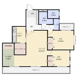 3LDK 間取り図