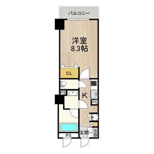 1K 間取り図