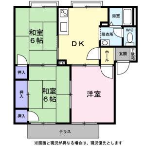 3DK 間取り図