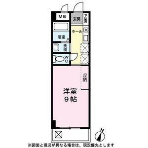 ワンルーム 間取り図
