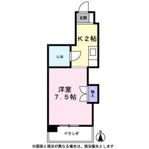 ワンルーム 間取り図