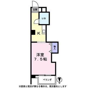ワンルーム 間取り図