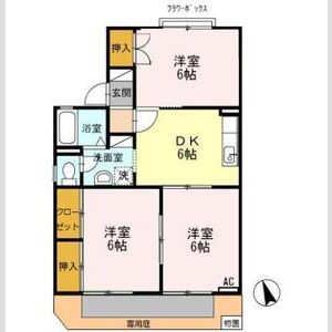 3DK 間取り図