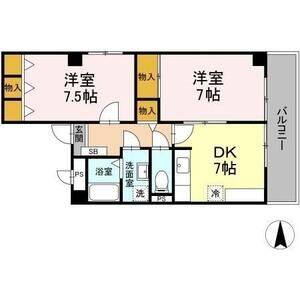 2DK 間取り図