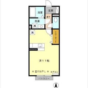 ワンルーム 間取り図