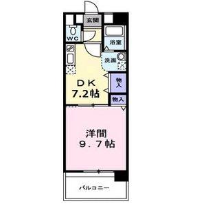 1DK 間取り図