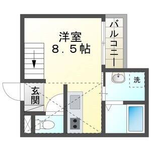 ワンルーム 間取り図