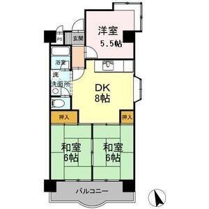 3DK 間取り図