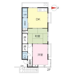 2DK 間取り図
