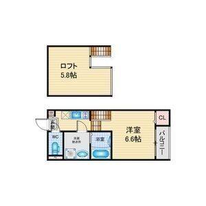 1K 間取り図