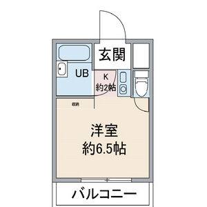 1DK 間取り図
