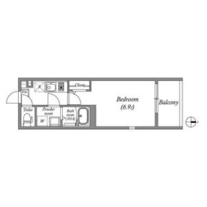1K 間取り図