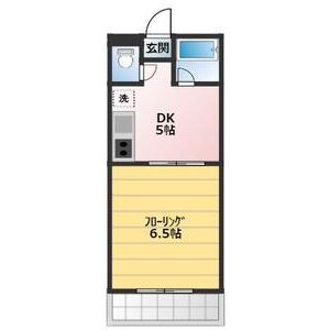 1DK 間取り図