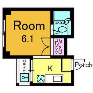 ワンルーム 間取り図