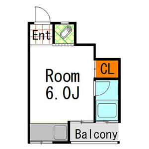 ワンルーム 間取り図