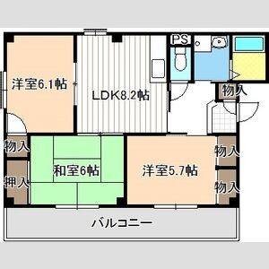 3LDK 間取り図