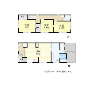 3LDK 間取り図