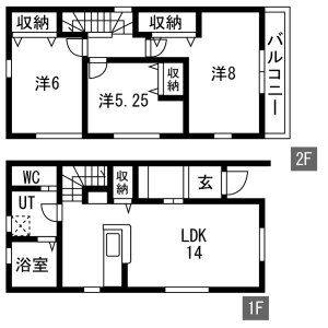 3LDK 間取り図