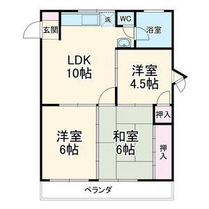 3LDK 間取り図