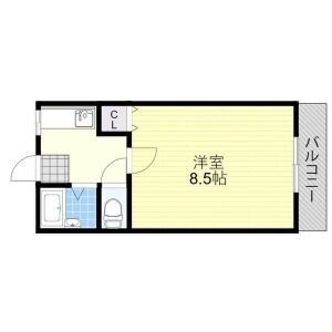 1K 間取り図