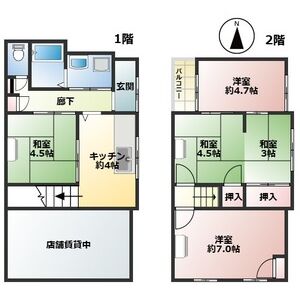 4K 間取り図