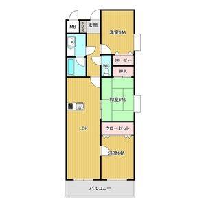 3LDK 間取り図
