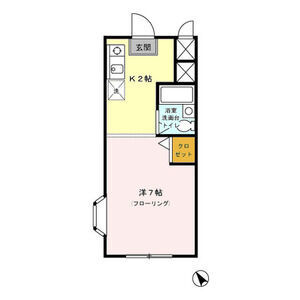 1K 間取り図
