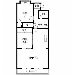 2LDK 間取り図