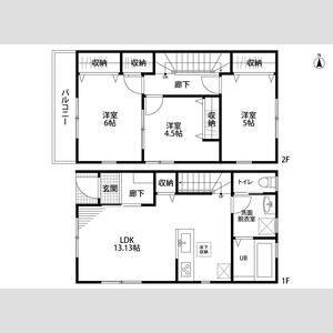 3LDK 間取り図