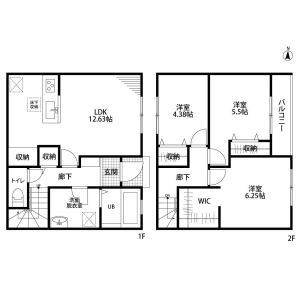 3LDK 間取り図