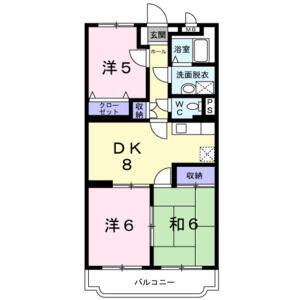 3DK 間取り図